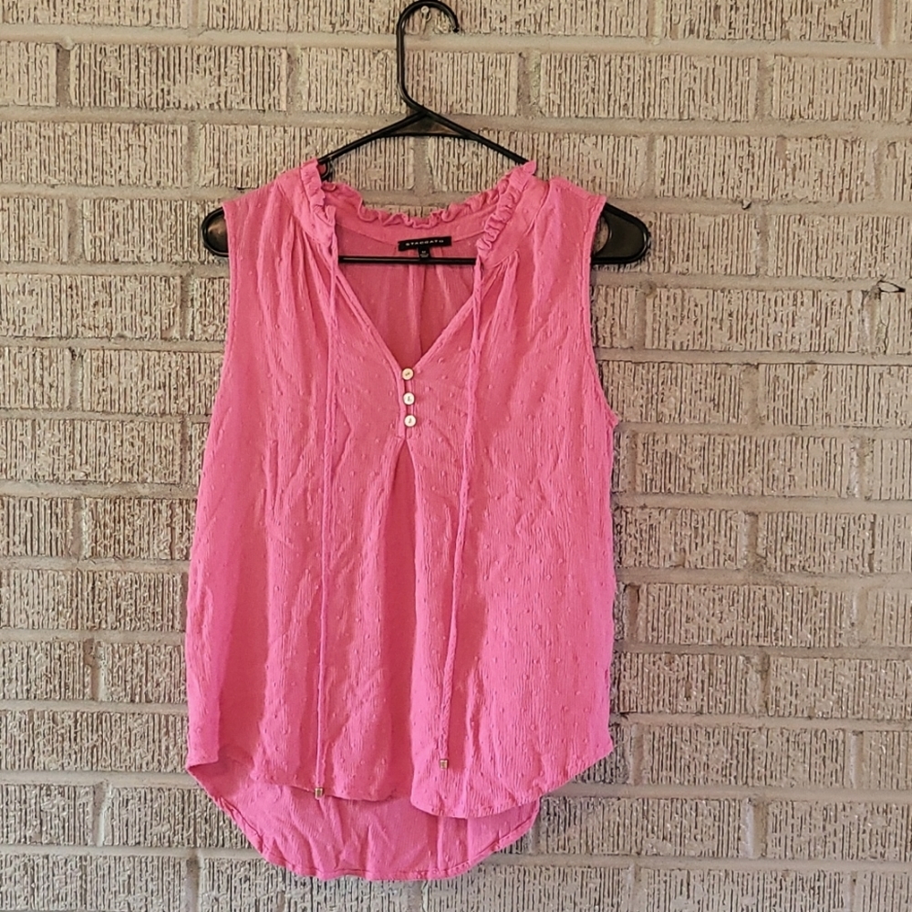 Hot pink sleeveless top